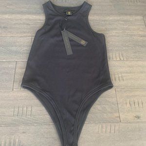 House of Harlow 1960 | Sleeveless Ribbed Compression Body Suit